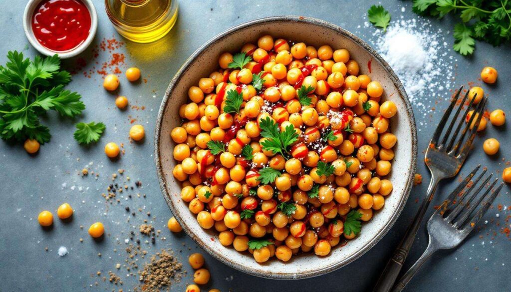 Rezept: Kichererbsensalat mit Petersilie und Harissa