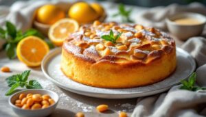 Italienischer Mandelkuchen ohne Mehl, dafür aber mit viel Zitrone