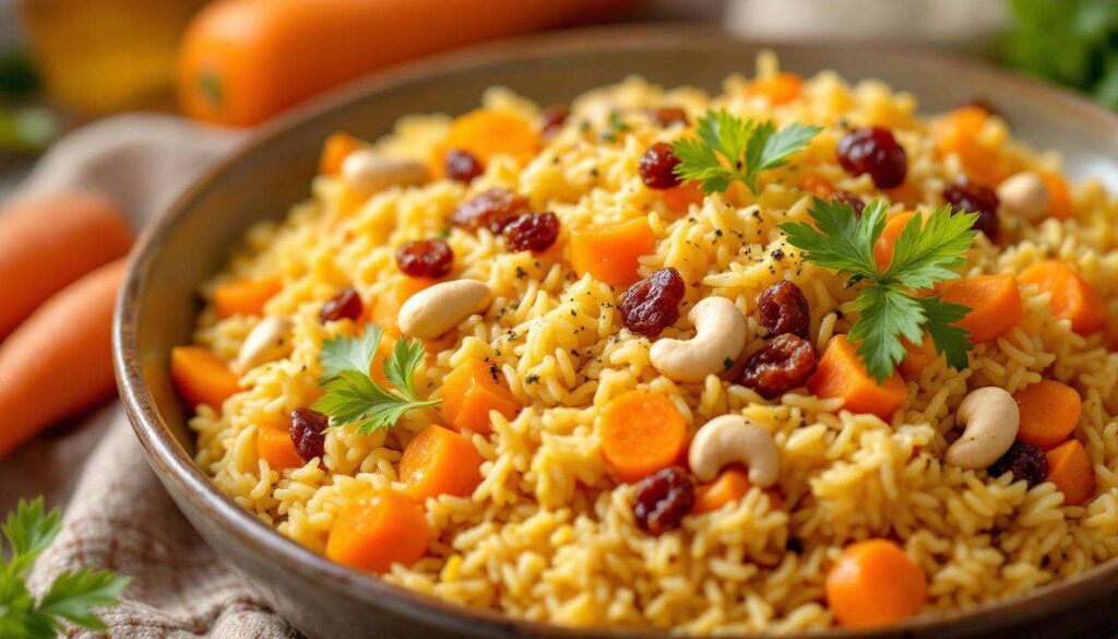 Schnelle Curry-Reispfanne mit Karotten: das ideale Rezept für den Feierabend
