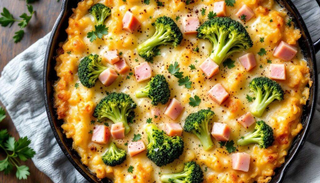 Brokkoli-Schinken-Gratin: Weltbester Brokkoli-Auflauf ist natürlich Low-Carb!