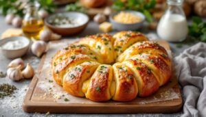 Für Fans von viel Knoblauch und Käse: Knoblauch-Zupfbrot