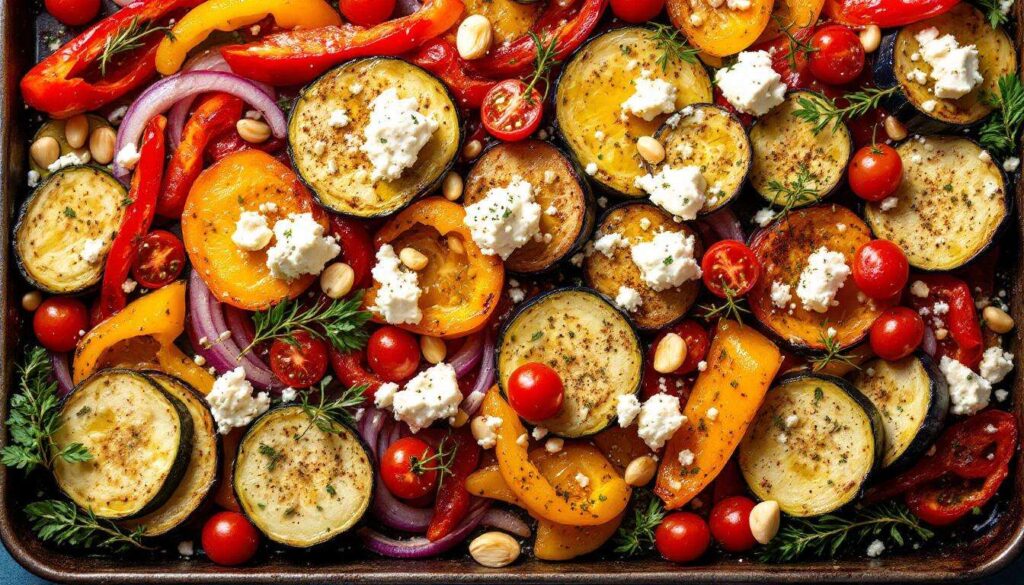 Ofengemüse mit Feta: Nur ein Blech, wenig Aufwand und unglaublich viel Geschmack