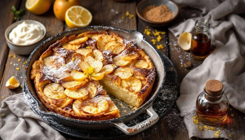 Quarkauflauf mit Äpfeln: Dieses kalorienarme Dessert stillt den Süßhunger ohne Reue