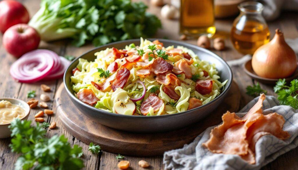 Warmer Krautsalat mit Speck: Die perfekte Beilage für deftige Wintergerichte