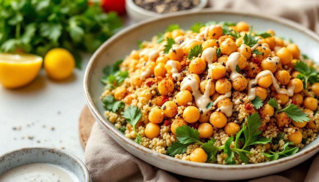 Proteinreiche Bowl mit Kichererbsen: Das Sattmacher-Rezept für die Mittagspause